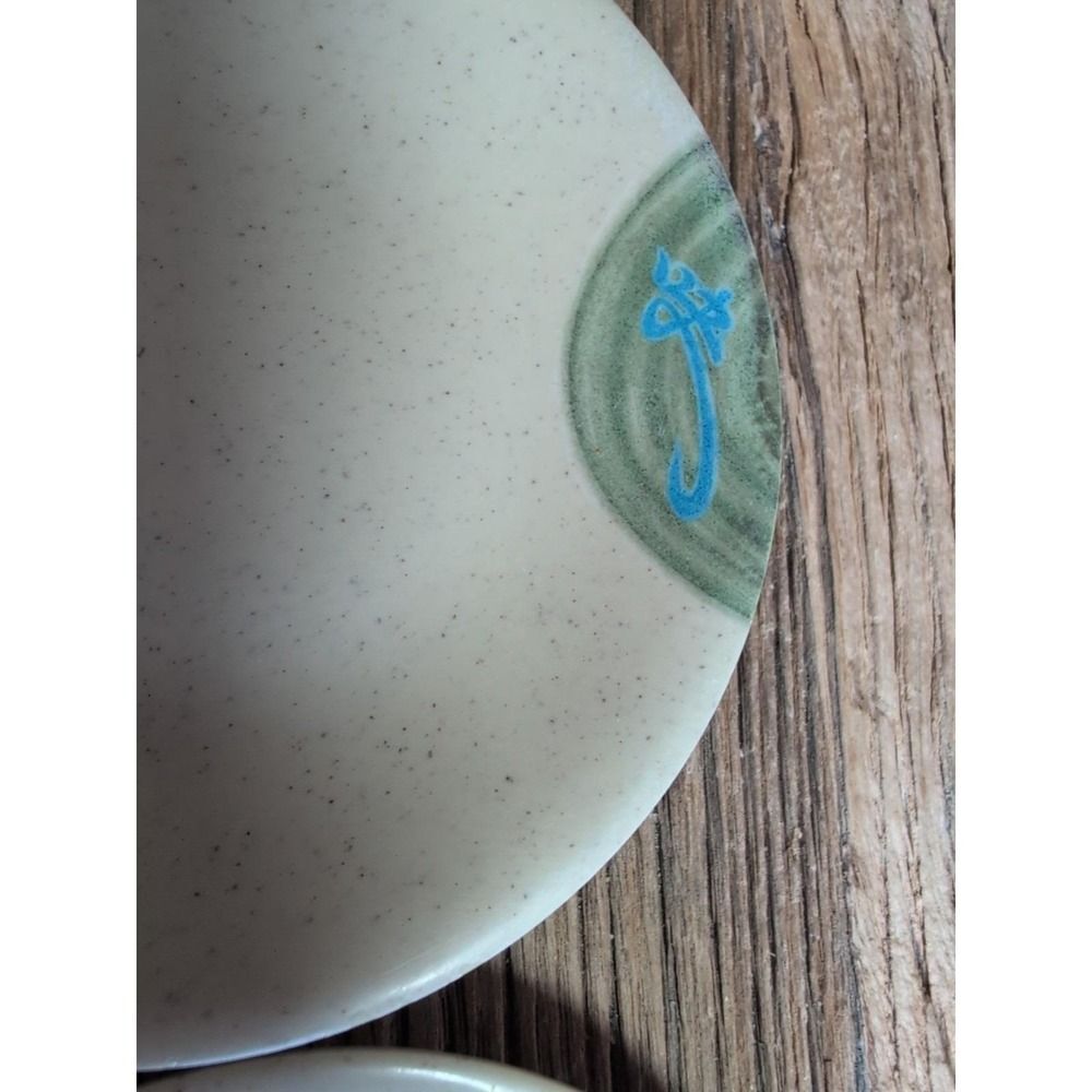 Tai Hong Wei Ware No 305 Six 5" X 5" Sushi Dipping Plates (6) - Picture 11 of 16